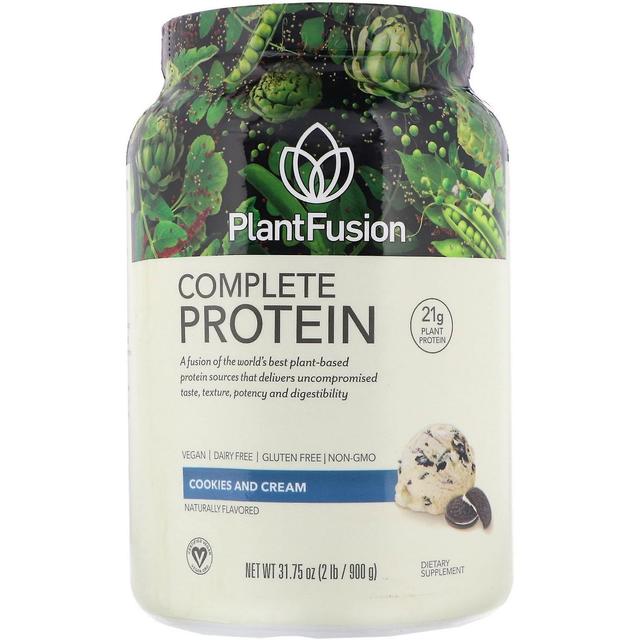 PlantFusion, Komplett Protein, Cookies och Grädde, 2 lb (900 g) on Productcaster.