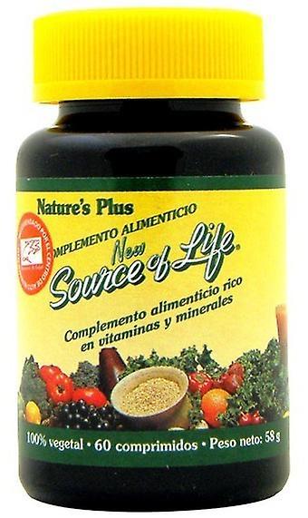 Nature's Plus Source Of Life Multivitamin Complex 60 Tablets on Productcaster.