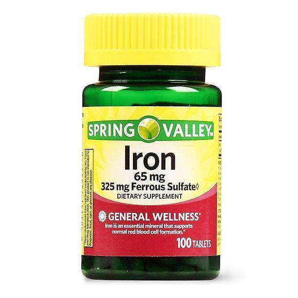 Spring valley iron tablets, 65 mg, 100 count on Productcaster.