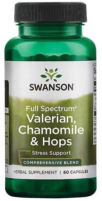 Swanson Full Spectrum Valerian Chamomile & Hops 60 Capsule 87614116655 on Productcaster.