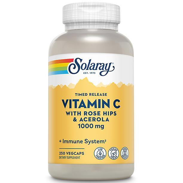 Solaray vitamin c 1000mg timed release capsules with rose hips & acerola bioflavonoids, (250 vegcaps) on Productcaster.