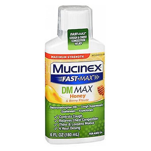 Mucinex Fast-Max Dm Max kvapalina, 180 ml, 6 oz (balenie po 1) on Productcaster.