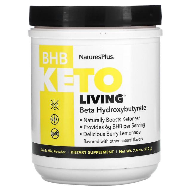 Nature's Plus NaturesPlus, BHB Keto Living, Limonada de Bagas, 7,4 onças (210 g) on Productcaster.