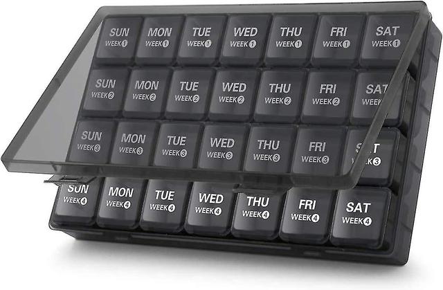 Monthly Pill Manager 28 Day Pill Manager, Large 4 Week 1 Month Pill Box Xinmu on Productcaster.