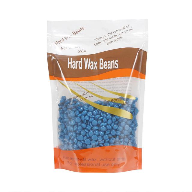 Hair removal wax paper solid hard waxy bean for Sensitive Skin,waxy bean hot waxy bean wax therapy granules 300g chamomile on Productcaster.