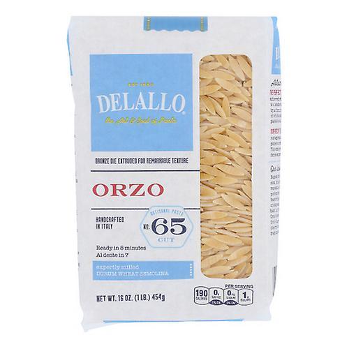 Delallo Pasta, Orzo 16 Oz (Estuche de 16) (Pack de 1) on Productcaster.