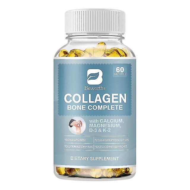 Guoguo Collagen Bone Complete Capsule With Plant Calcium & Magnesium Support Bone Growth Collagen Production & Calcium Absorption 60pcs on Productcaster.