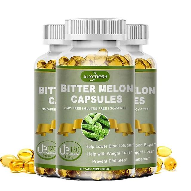 Fresh Bitter Melon Extract Capsules, Lower Blood Sugar, Reduce Stress And Lose Weighthuamade Huamade 3 Bottles 60PCS on Productcaster.