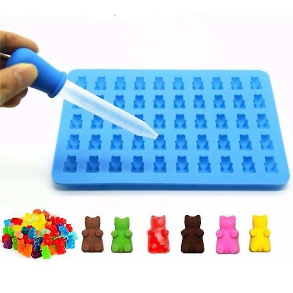 Ice/chocolate/jelly Mold With 50 Gummy Bears, Including Pipette on Productcaster.