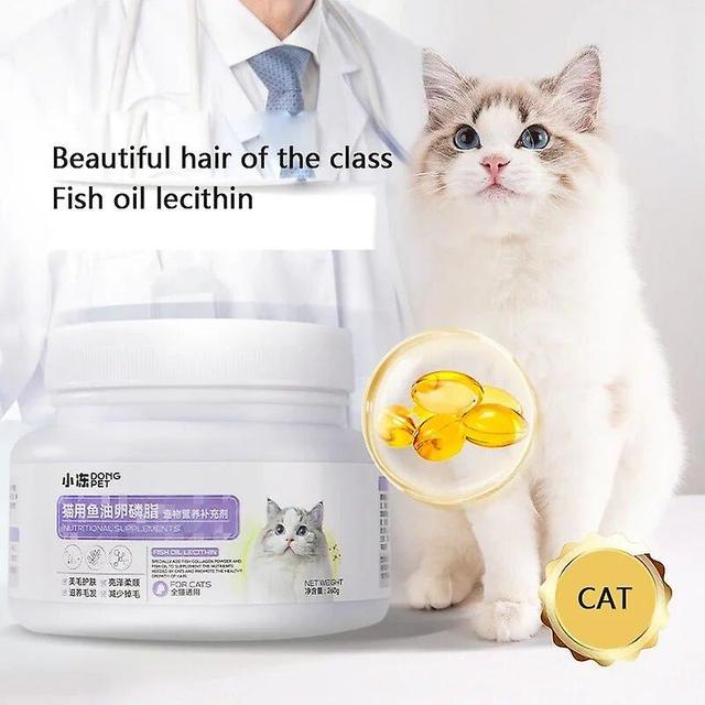 Fish oil lecithin Granules 260g cat beauty hair nutritional supplement taurine lysine pet health products beauty hair skin careHair Loss Treatments on Productcaster.