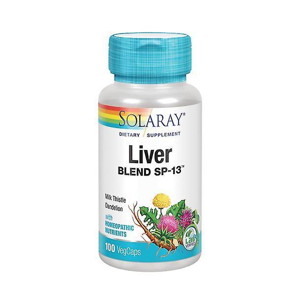 Solaray liver blend sp-13 | healthy liver & kidney support with milk thistle, dandelion, artichoke leaf, kelp, peppermint aerial & more 100 vegcaps on Productcaster.