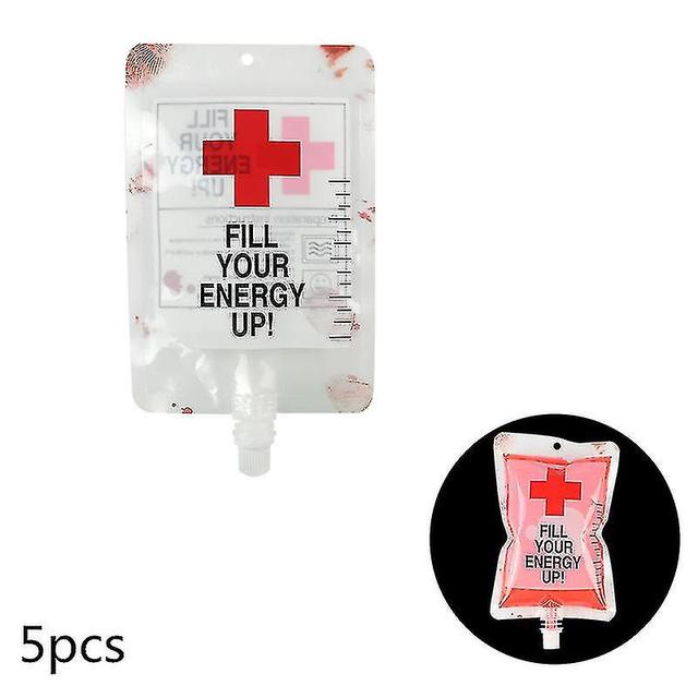 Veripussi 400ml Pvc elintarvikelaatuinen juomapussi Haloween-juhliin Sisustus Kauhurekvisiitta Cosplay Vampire Blood Pouch Energy Pack123 Kävi koul... on Productcaster.