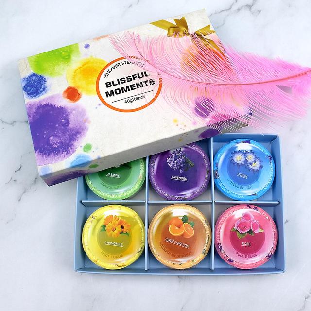 Numb Aromatherapy Shower Steamers - Pack Of 40g*6 Shower Bombs With Essential Oils. Purple Multipack: Lavender, Watermelon, Grapefruit, Menthol & E... on Productcaster.