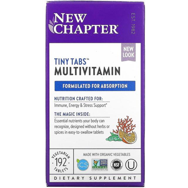 New Chapter Nuovo capitolo, Tiny Tabs Multivitaminico, 192 compresse vegetariane on Productcaster.