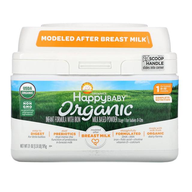 Happy Family Organics, Organics Happy Baby, Infant Formula With Iron, Stage 1, Birth to 12 Months, 2 on Productcaster.