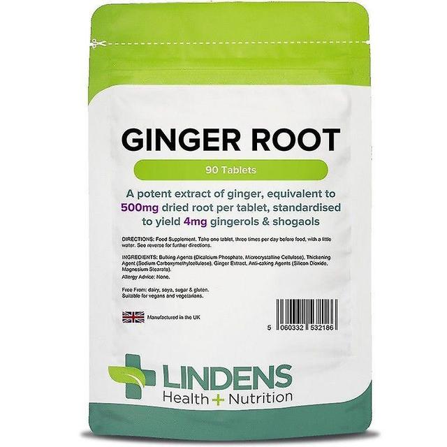 Lindens Ginger Root 500mg Comprimidos 90 (2186) on Productcaster.