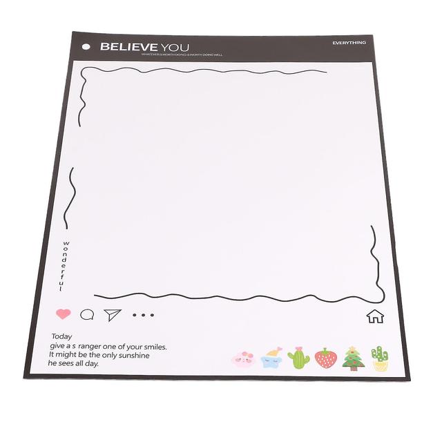 Magnetic Refrigerator Note Sticker Erasable Writable Soft Whiteboard Memo Note Sticker with Pen A3 Message Board on Productcaster.