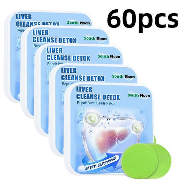 Liver Detox Patch Cleanse Liver Lung Repair Prevent Fatty Liver Disease Dry Eyes Fatigue Relief Soothing Liver Health Plaster 60pcs on Productcaster.