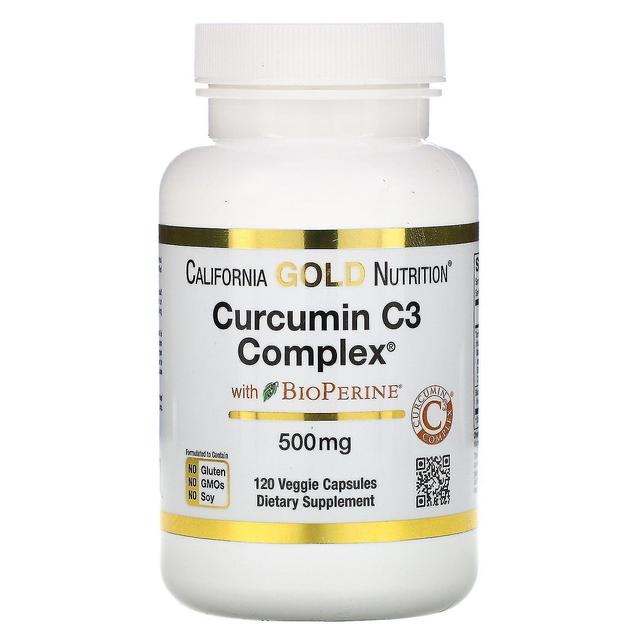 California Gold Nutrition, Curcumina C3 Complesso con BioPerine, 500 mg, 120 Veggi on Productcaster.