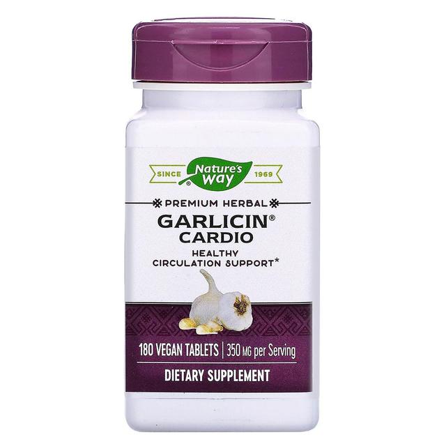 Nature's Way Luonnon tapa, Garlicin Cardio, 350 mg, 180 Vegaanitablettia on Productcaster.