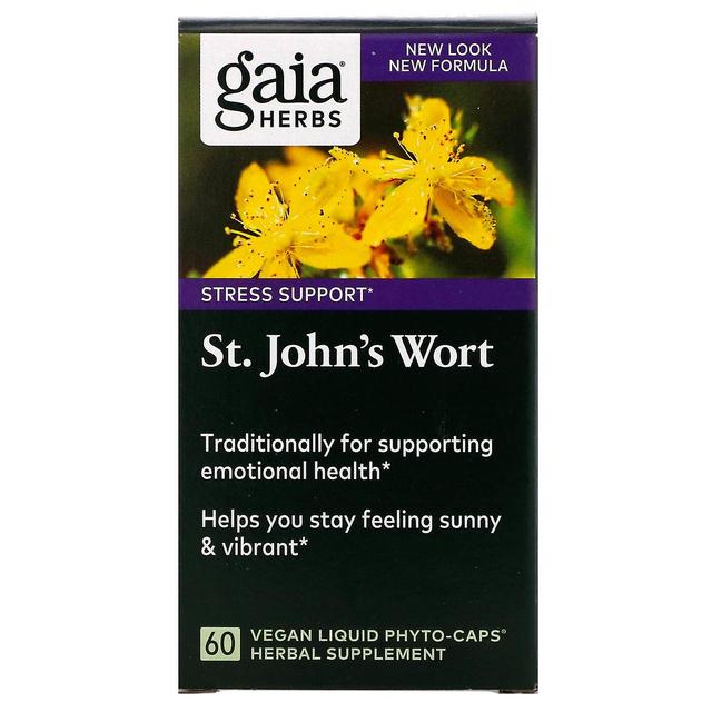 Gaia Herbs, St. John's Wort, 60 Vegan Liquid Phyto-Caps on Productcaster.