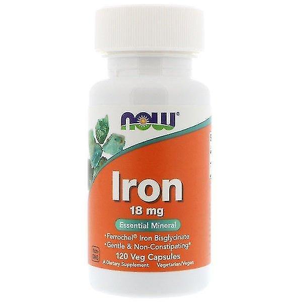 Now Foods, Iron, 18 mg, 120 Veg Capsules on Productcaster.