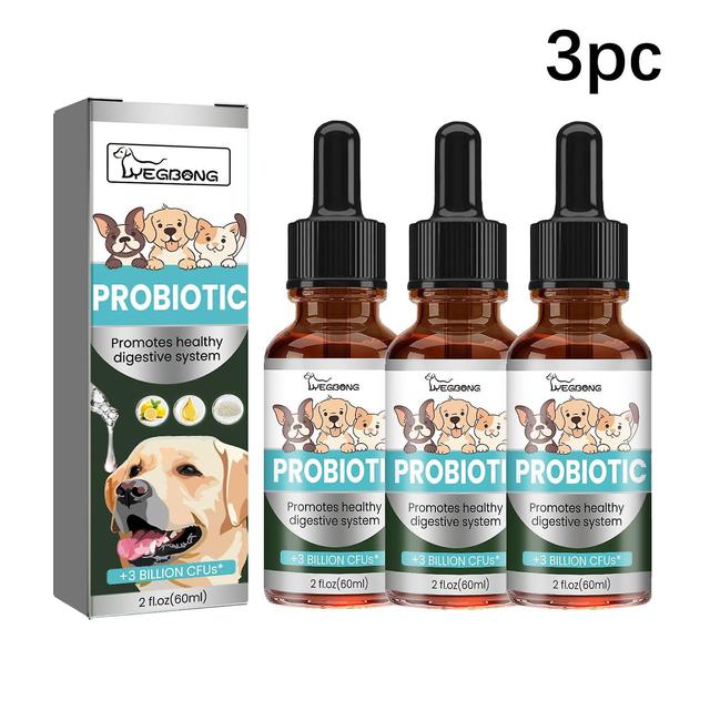 yegbong Pet Probiotic Drops Soulage l’inconfort physique et la mauvaise haleine bucco-dentaire Solution de soins pour animaux de compagnie 60ml (3 ... on Productcaster.