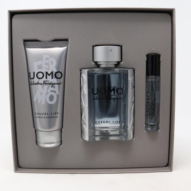 Salvatore Ferragamo Uomo Casual Life Eau De Toilette 3-Pcs Set / New With Box on Productcaster.