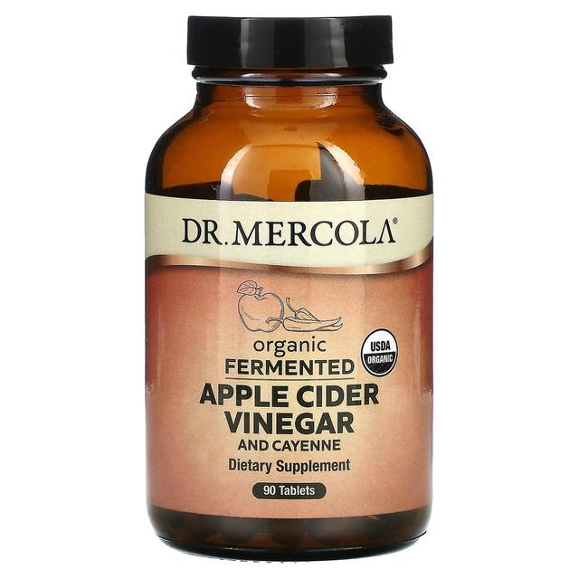 Dr. Mercola, Organic Fermented Apple Cider Vinegar and Cayenne, 90 Tablets on Productcaster.