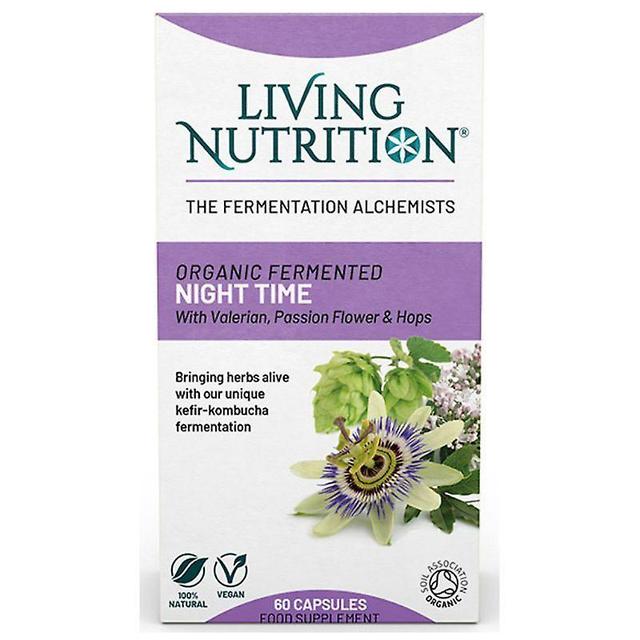 Living Nutrition Organic Fermented Night Time Caps 60 (LN2202) on Productcaster.