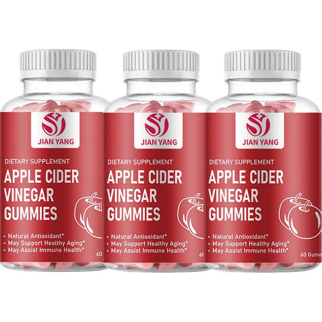 Apple Cider Vinegar Gummies - (1 Pack, 60 Count, Mother's, Gluten-free, Vegan, Beetroot, Pomegranate) 3pcs on Productcaster.