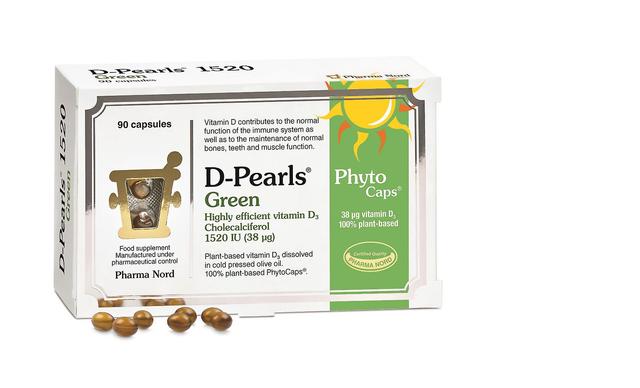 Pharma Nord D-Pearls Groen 1520IU (38mcg) - 90 Capsules on Productcaster.