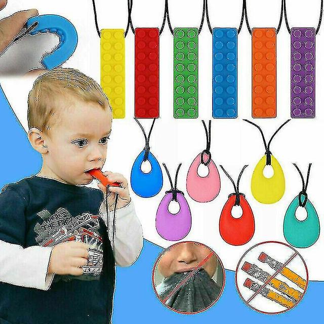 Autism Chewy Necklace - Kids Baby Chewie Sensory Chew Asd Adhd Tear Drop Spd | Fruugo Nl Raoliang Rood A on Productcaster.