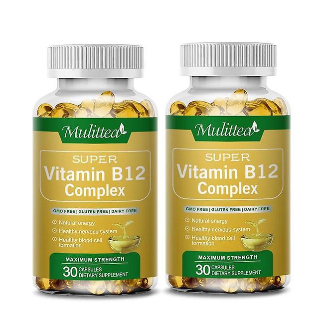 Visgaler Vitamin B12 Complex 1000 Mcg/b12 For Adults Dietary Supplement For Energy Metabolism Support Nevers & Mood Health 2 box on Productcaster.