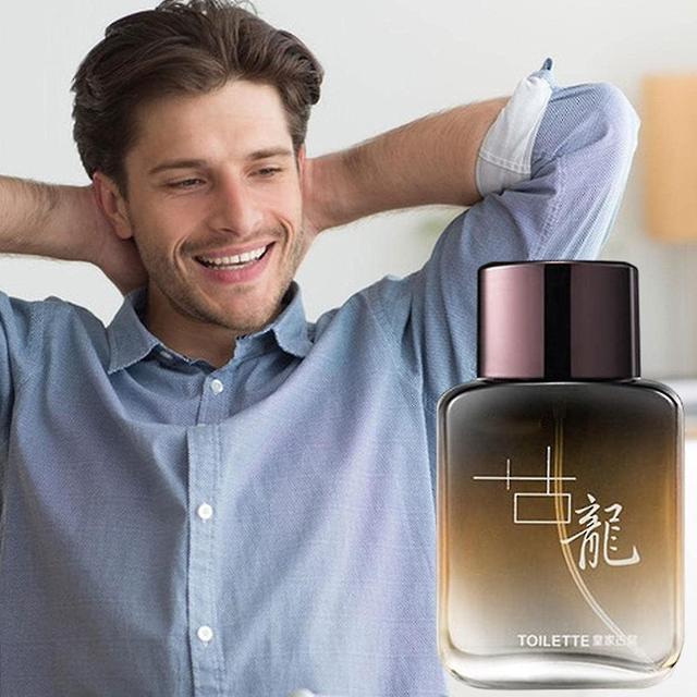 Eau De Toilette For Men, Men's Perfume Cologne, 50ml Long Lasting Marine Pheromone Cologne For Men Attract Women Geel on Productcaster.