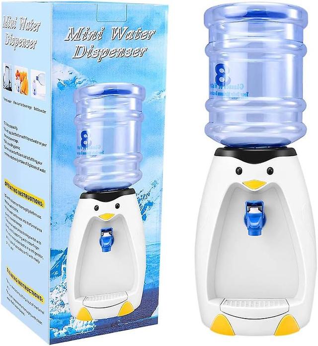 Yaya distributeur d'eau pingouin, 2.5l mini distributeur d'eau mignon de pingouin avec seau d'ea on Productcaster.