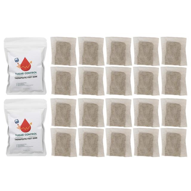 20pcs Sugar Control Therapeutic Foot Soak Bag Ginger Ginseng Artemisia Argyi Foot Bath Bag For Women Men on Productcaster.