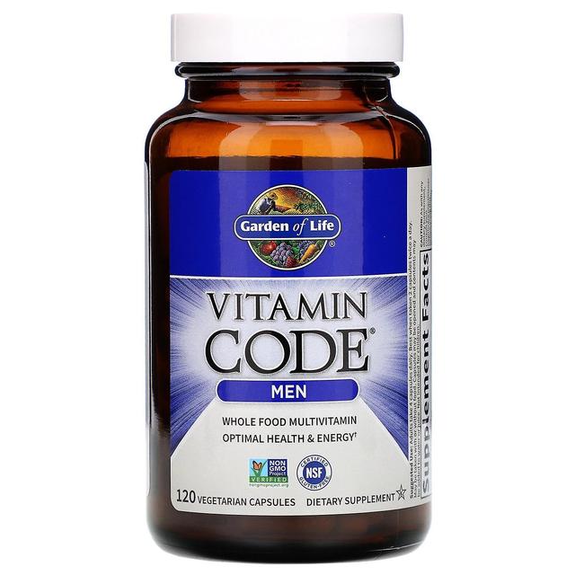 Garden of Life, Vitamin Code, Men, 120 Vegetarian Capsules on Productcaster.