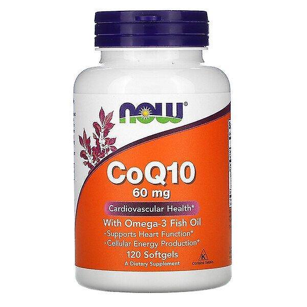 Now Foods, CoQ10 with Omega-3 Fish Oil, 60 mg, 120 Softgels on Productcaster.