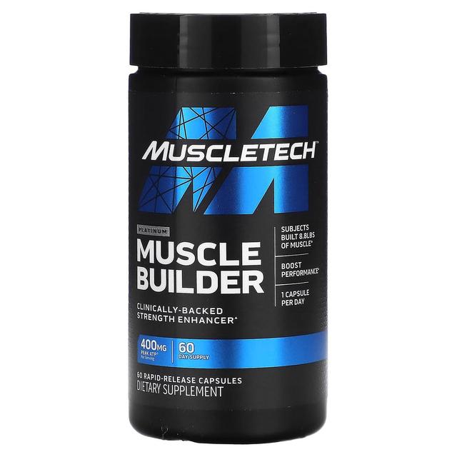 MuscleTech, Platinum Muscle Builder, 60 cápsulas de liberação rápida on Productcaster.