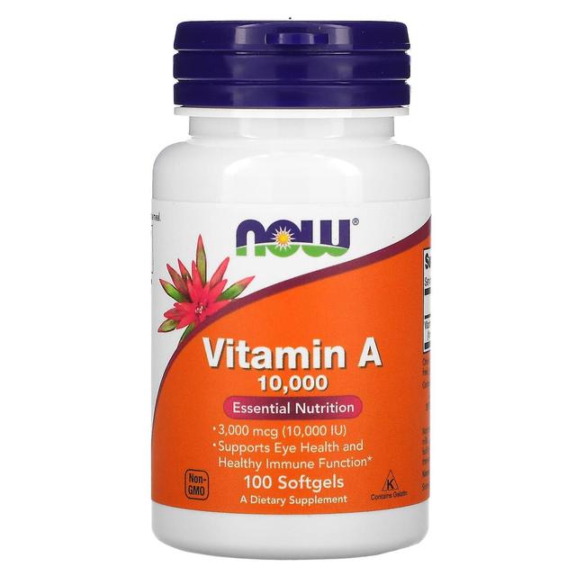 NOW Foods, Vitamin A, 10,000 IU, 100 Softgels on Productcaster.