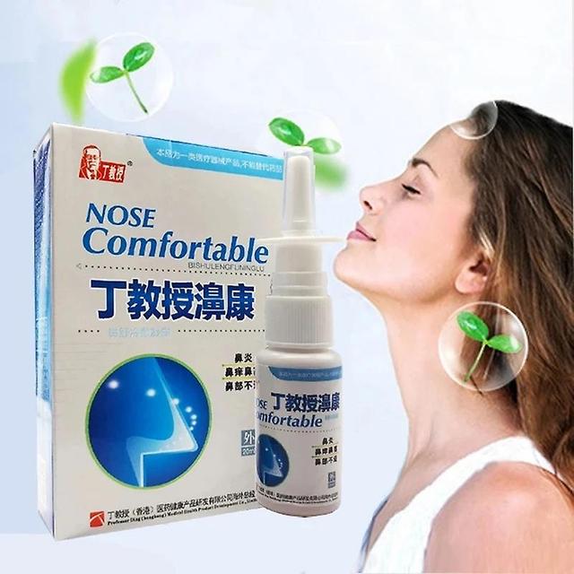 Qian 20ml Erva Chinesa Nariz Spary Para Rinite Alérgica Sinusite Aliviar a Congestão Coriza Coceira Nasal Erva Medica Gesso on Productcaster.