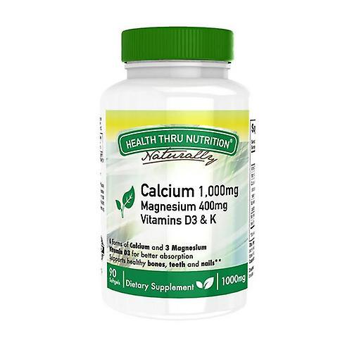 Health Thru Nutrition Gesundheit durch Ernährung Calcium Magnesium w / Vitamin D & K, 90 Softgel (Packung mit 1) on Productcaster.