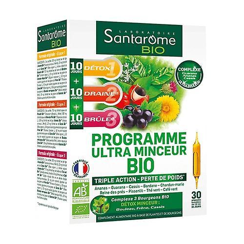 Santarome Organic Ultra Slimming Program 30 ampoules on Productcaster.