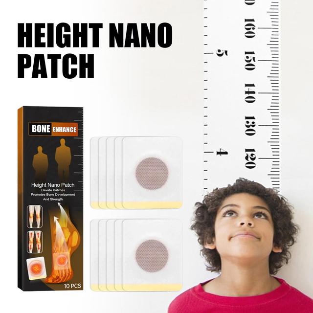 Fongwan Height Growth Patches, Peak Height Increase Herbal Foot Plaster For Kids Teens Grow Taller Naturally, Height Booster Supplement Patches 10p... on Productcaster.