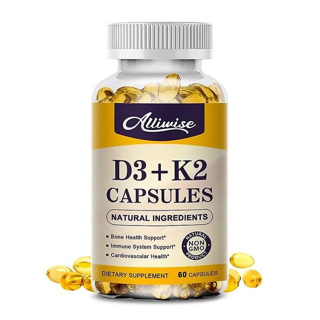 Vitamin D3 K2 capsule Teeth & Skeletal & Heart Support Complex Easy Absorb Joint Anti-aging Beauty Vitamin Healthy SupplementTIB TIB . 10pills 1 b... on Productcaster.