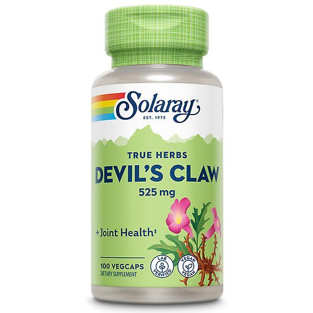 Solaray devils claw root 525mg | non-gmo, vegan & lab verified | 100 vegcaps on Productcaster.