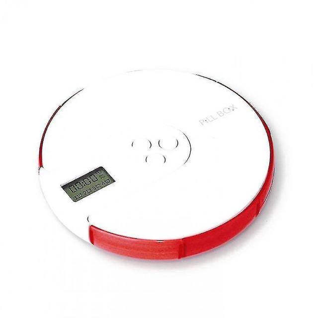 Treingi Automatic Pill Dispenser With 7 Days Electronic Medication Manager High Quality Red on Productcaster.