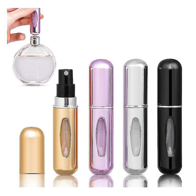 Pack Of 4, 5 Ml Perfume Atomiser, Refillable Empty Travel Perfume Atomiser, Mini Portable Spray Bott on Productcaster.