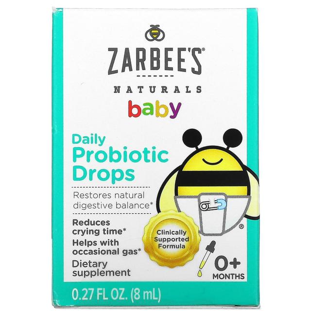 Zarbees, Baby, Daily Probiotic Drops, 0+ Months, 0.27 fl oz ( 8 ml) on Productcaster.